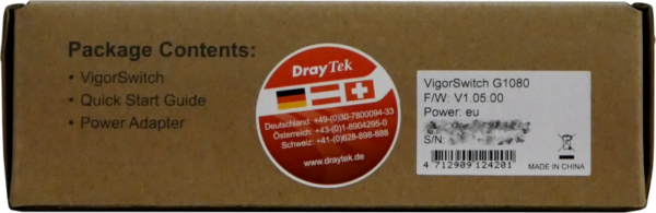 DrayTek VigorSwitch G1080 – Bild 4