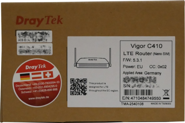 DrayTek Vigor C410 – Bild 2
