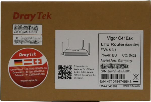 DrayTek Vigor C410ax – Bild 2